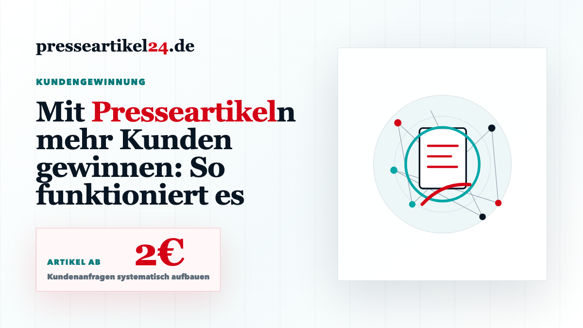 Beitragsbild: Mit Presseartikeln mehr Kunden gewinnen: So funktioniert es