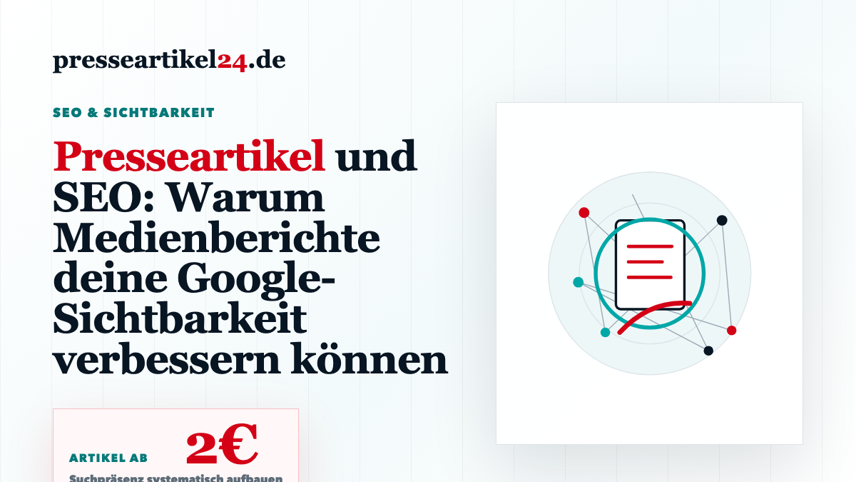 Beitragsbild: Presseartikel und SEO: Warum Medienberichte deine Google-Sichtbarkeit verbessern können